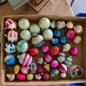 Vintage Christmas tree ornaments